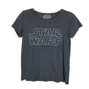 Star Wars Gray Graphic Print Short Sleeve Shirt